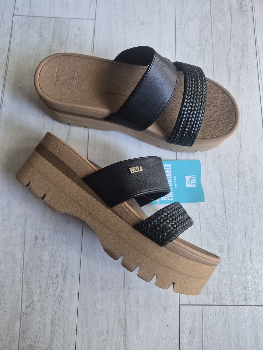 REFF NEW Banded Horizon Higher 2.5 Slip-on Sandals